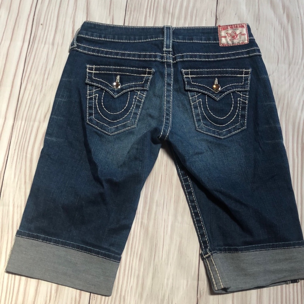 True Religion disco Sophie big t Bermuda shorts
